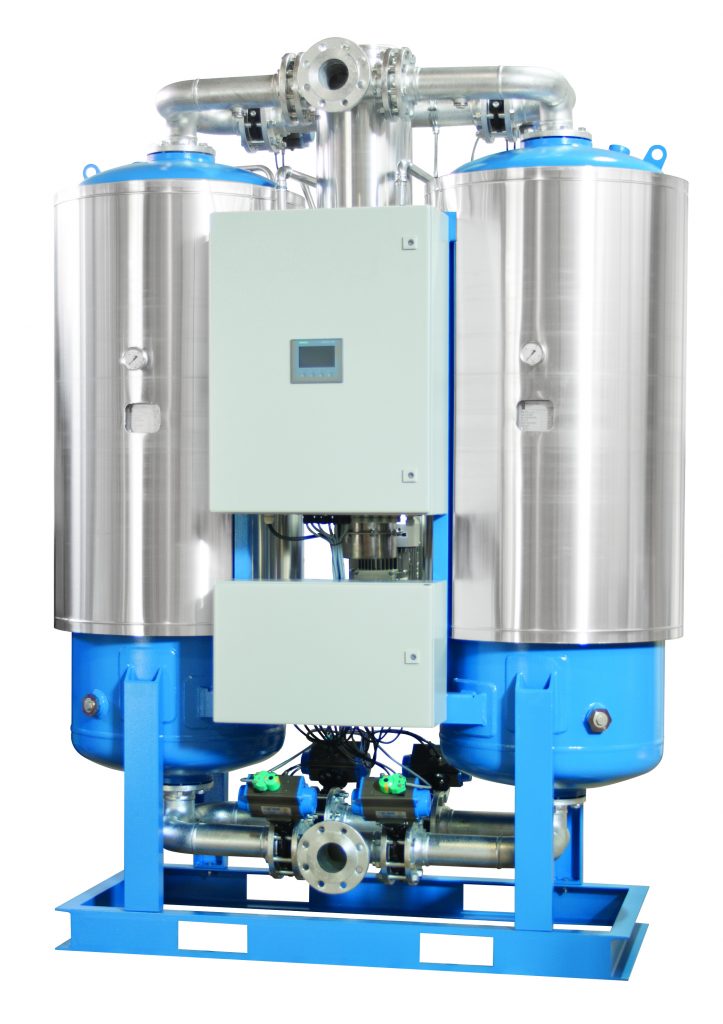Sécheur d’air par adsorption basse pression (<16 bar) avec apport calorifique